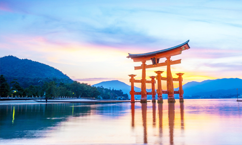 đền Itsukushima Nhật Bản Japan 